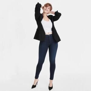 AG Farrah High Waist Skinny Jeans in Blue Basin Size 30